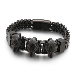 Wolfskopf Herren Titan Armband