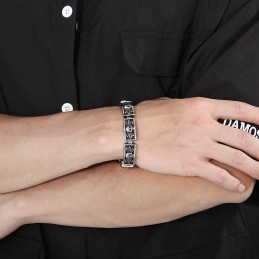 Cast Vintage Schmuck Trendy Chic Wind Spitze Schädel Männlichen Armbänder