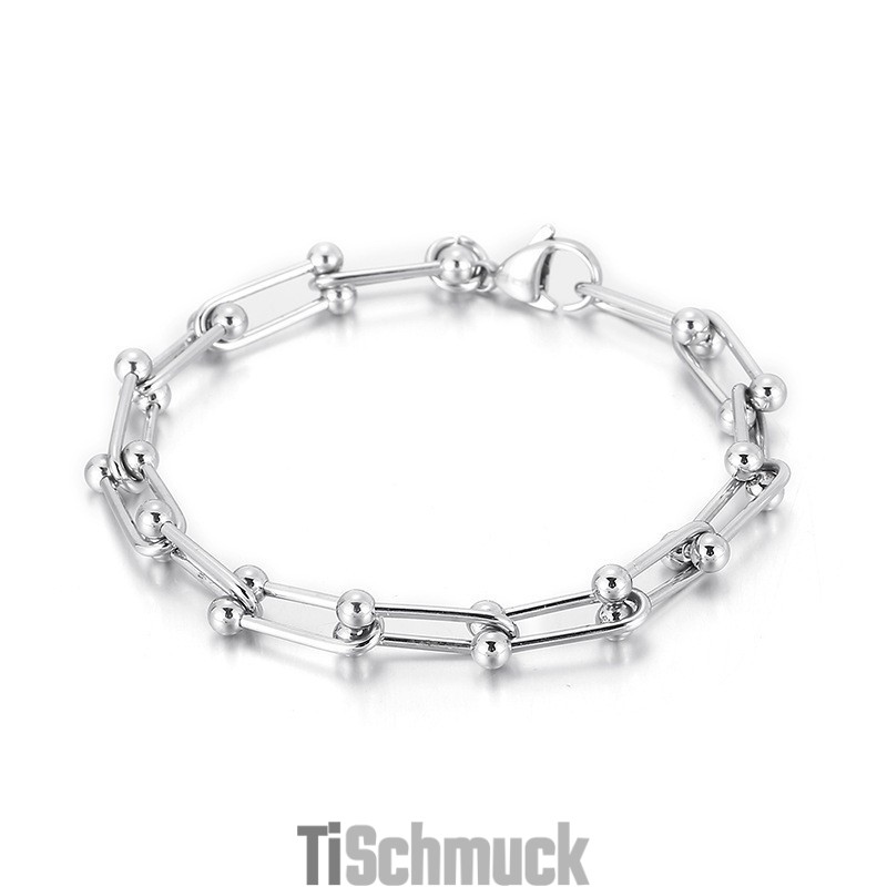 Titanarmband Mit Hufeisenschnalle Für Herren Und Damen, U-Förmiges Schnallenarmband Titanarmband Mit Hufeisenschnalle Für Herren Und Damen, U-Förmiges Schnallenarmband