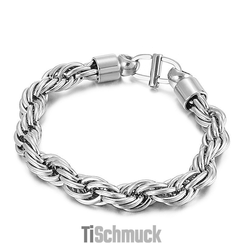 Ovale Twist-Halskette Für Herren Mit Sunburst-Verschluss Aus Titan Ovale Twist-Halskette Für Herren Mit Sunburst-Verschluss Aus Titan