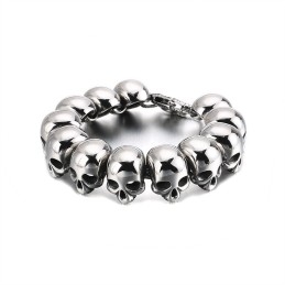 Cooles Totenkopf-Titanarmband Für Männer