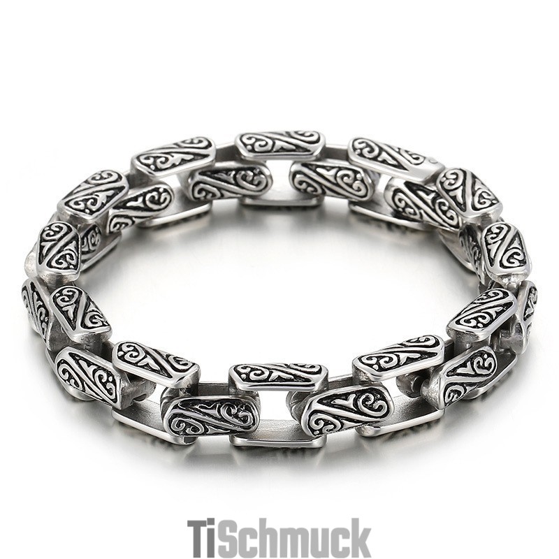Beliebtes Titanarmband-Zubehör Mit Blumenmuster Zum Versenden Von Geschenken Für Den Freund