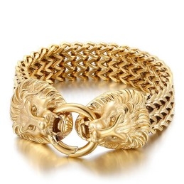 Schickes Trendiges Titan-Löwenkopf-Armband