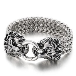 Schickes Trendiges Titan-Löwenkopf-Armband