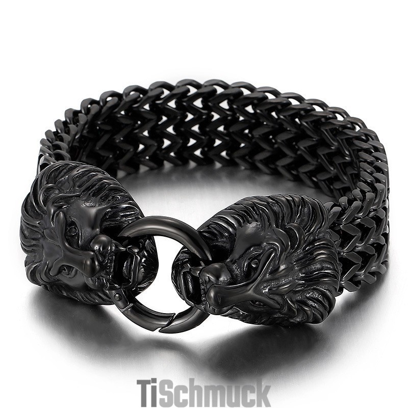 Schickes Trendiges Titan-Löwenkopf-Armband