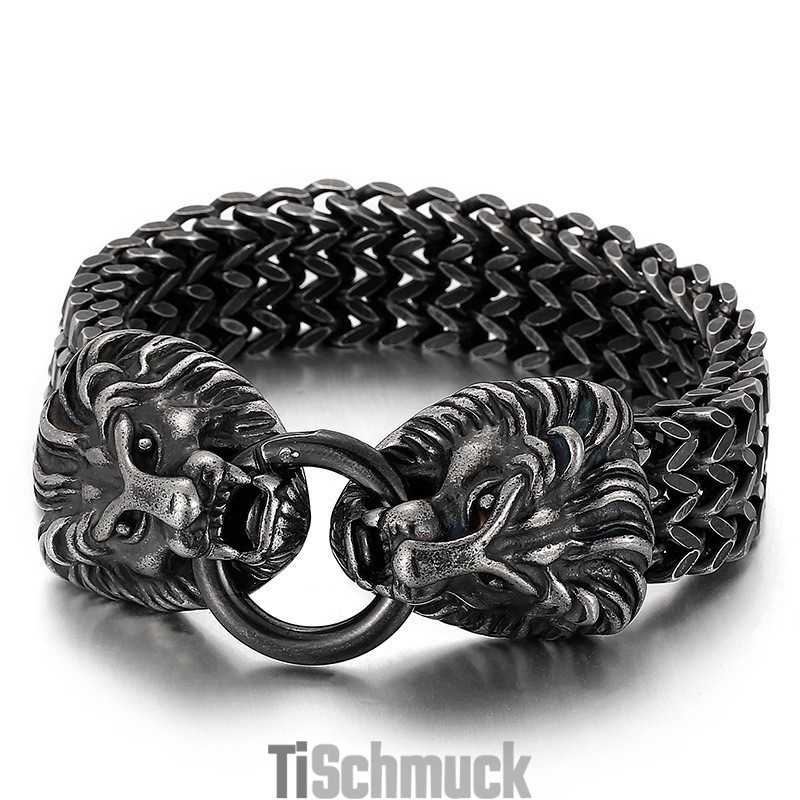 Schickes Trendiges Titan-Löwenkopf-Armband Schickes Trendiges Titan-Löwenkopf-Armband