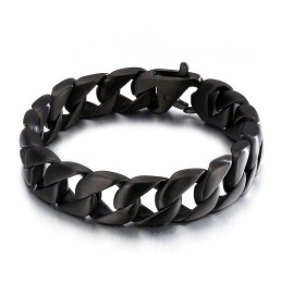 Titan Schwarz Herren Armband Herren Kette