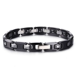 Exquisite Paararmbänder Aus Titan In Schwarz