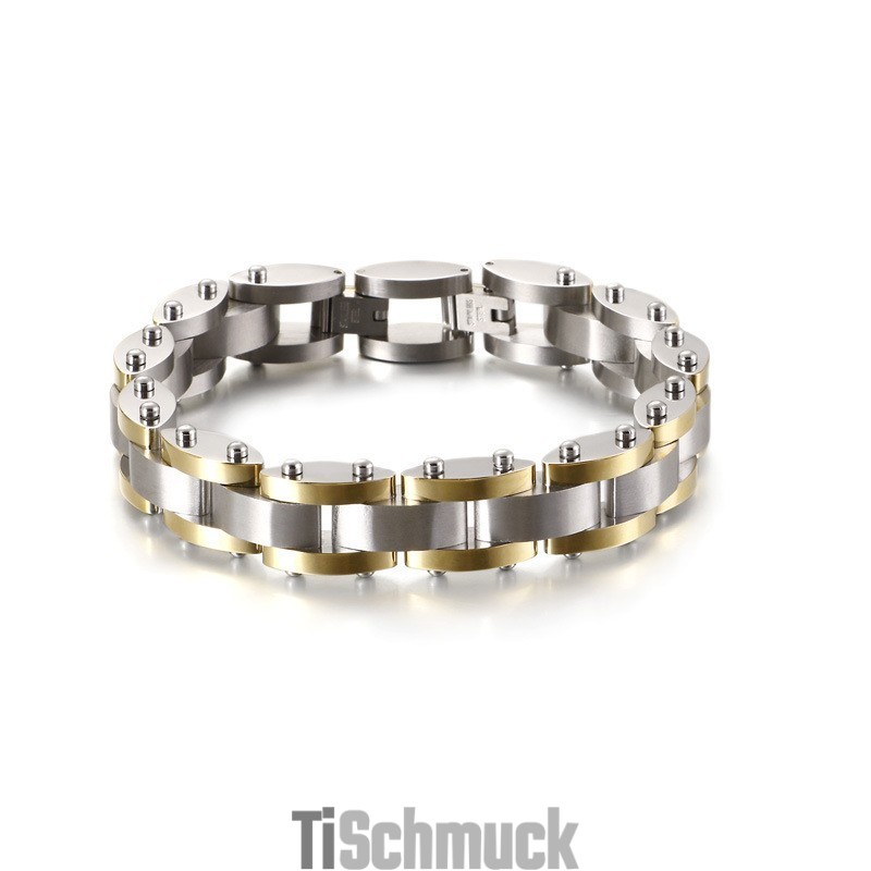 Kombination Aus Schwerem Titanarmband Für Herren Kombination Aus Schwerem Titanarmband Für Herren