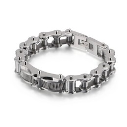 Rock Biker Kette Titan Herren Armband Mit Diamant