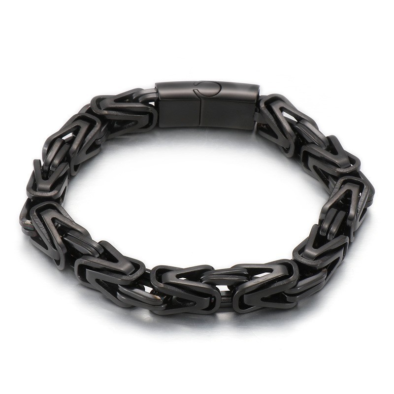 Cooles Rock-Hip-Hop-V-Förmiges Titanarmband Für Männer
