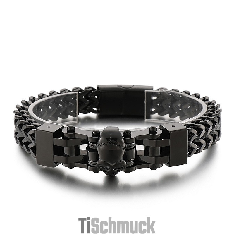 Cooles Herren Hip Hop Totenkopf Titan Armband Cooles Herren Hip Hop Totenkopf Titan Armband