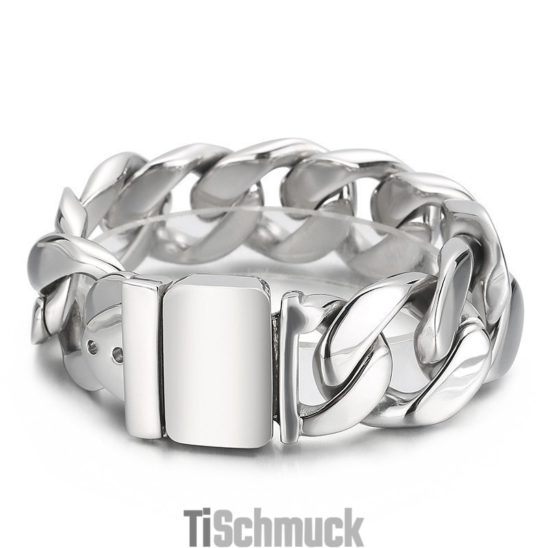 Modisches Schwarzes Titan-Herrenarmband