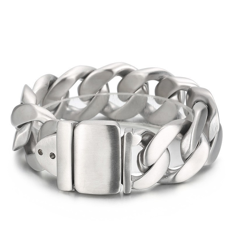 Modisches Schwarzes Titanarmband Für Herren