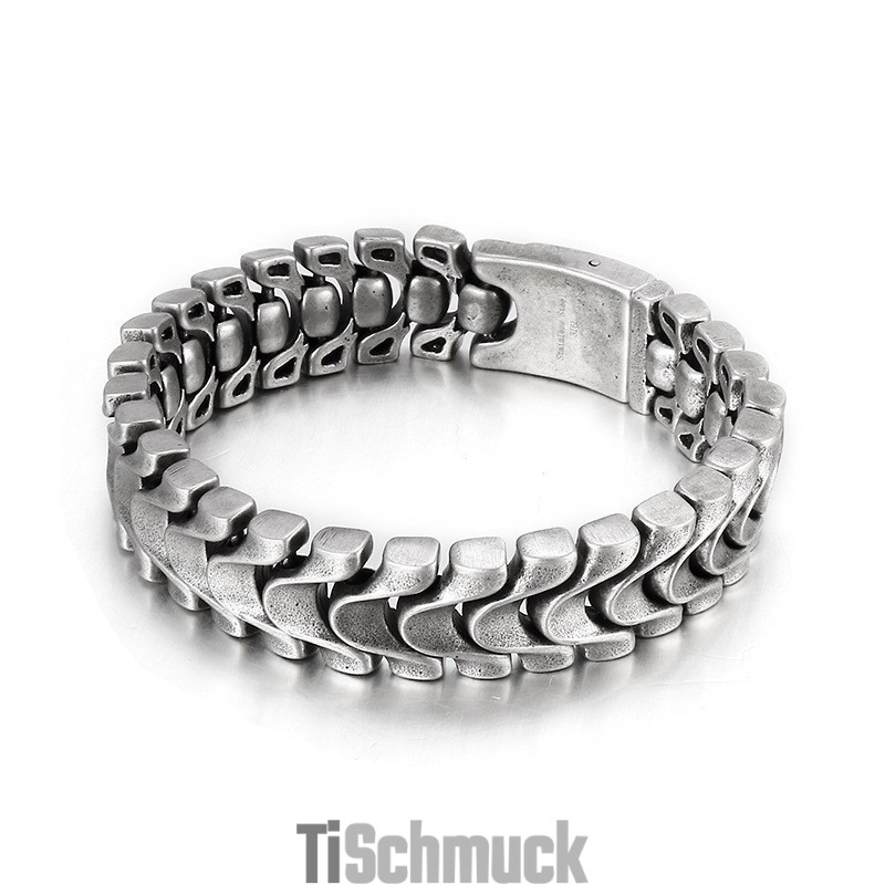 Vintage Cooles Herren Titan Armband Mit Drachenknochen Vintage Cooles Herren Titan Armband Mit Drachenknochen