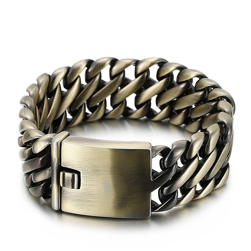 Modisches Dickes Bronze-8-Titan-Armband