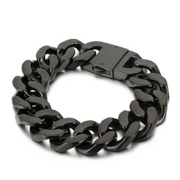 Schwarzes Titanarmband, Modischer Titanschmuck