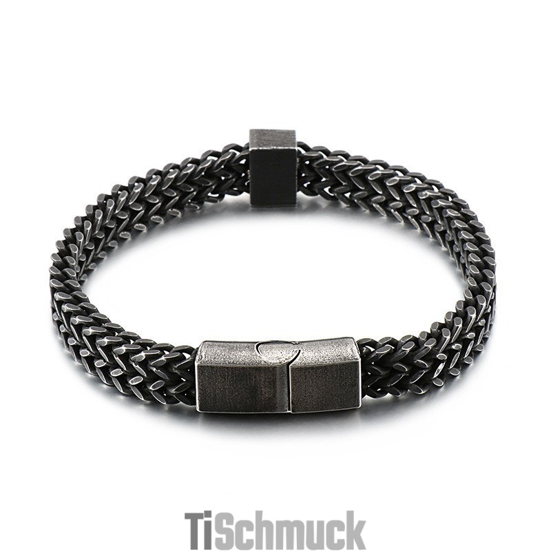 Herren Armbänder Retro Hip Hop Mode Titan Armbänder