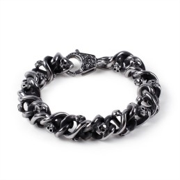 Alternative Chic Herrenarmband Cooles Titan Totenkopf Armband