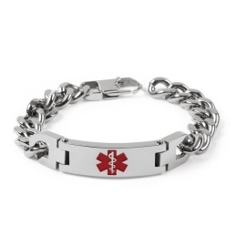 Version Der Fashion Bend Marke Red Medical Logo Herrenarmband Titan Schmuck