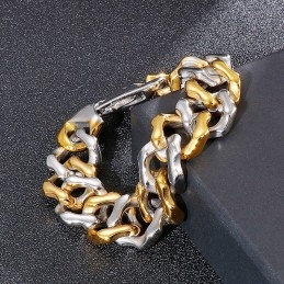 Herren Inter-Gold Armbänder Vierseitiges Schleifarmband Schmuck