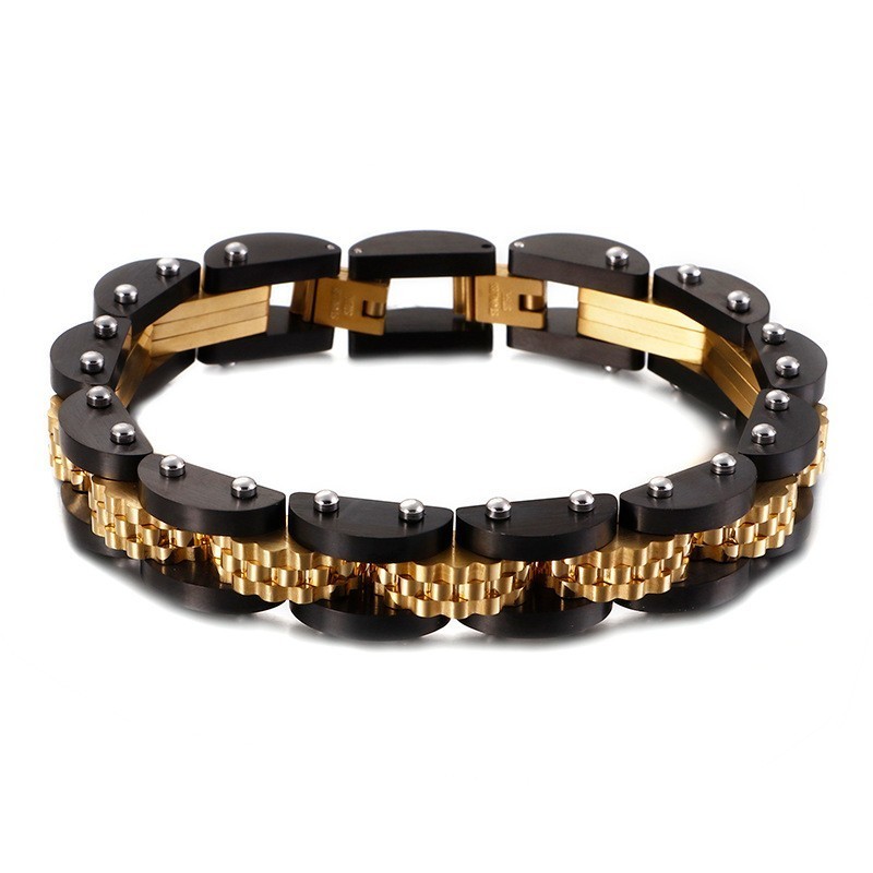 Titan Fahrradkette Herrenarmband Mit Riemen