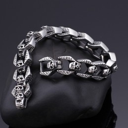 Schicke Windschädel-Armbänder Tide Men Titan-Armbänder
