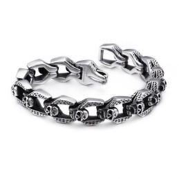 Schicke Windschädel-Armbänder Tide Men Titan-Armbänder