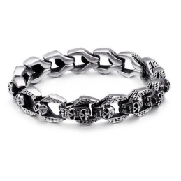 Schicke Windschädel-Armbänder Tide Men Titan-Armbänder