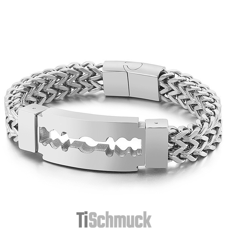 Blade Curved Brand Vakuumplattiertes Titanarmband Für Herren