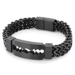 Blade Curved Brand Vakuumplattiertes Titanarmband Für Herren