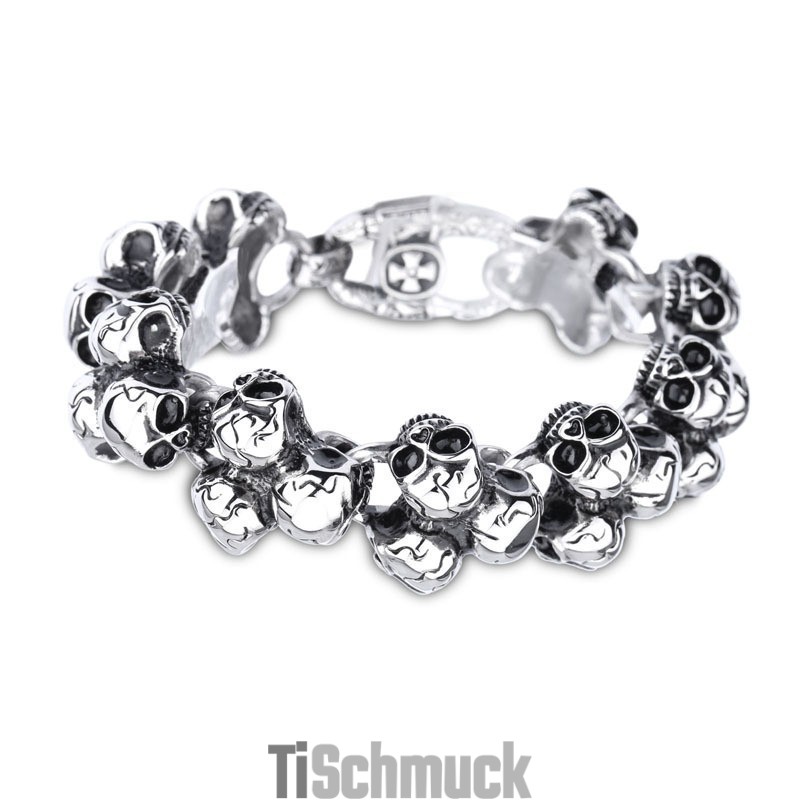 Titan Totenkopf Herren Armband Schmuck Titan Totenkopf Herren Armband Schmuck