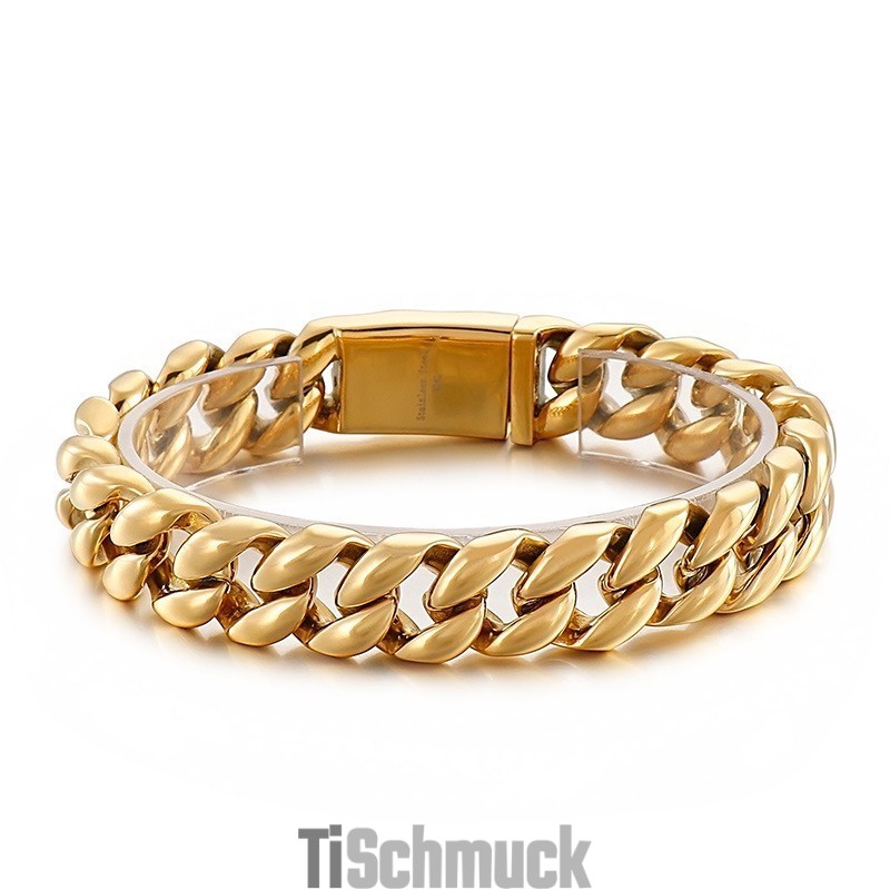 Cooles Vakuumbeschichtetes 18-Karat-Titanarmband Für Männer