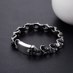 Cooles Schickes Totenkopf-Titanarmband Für Männer