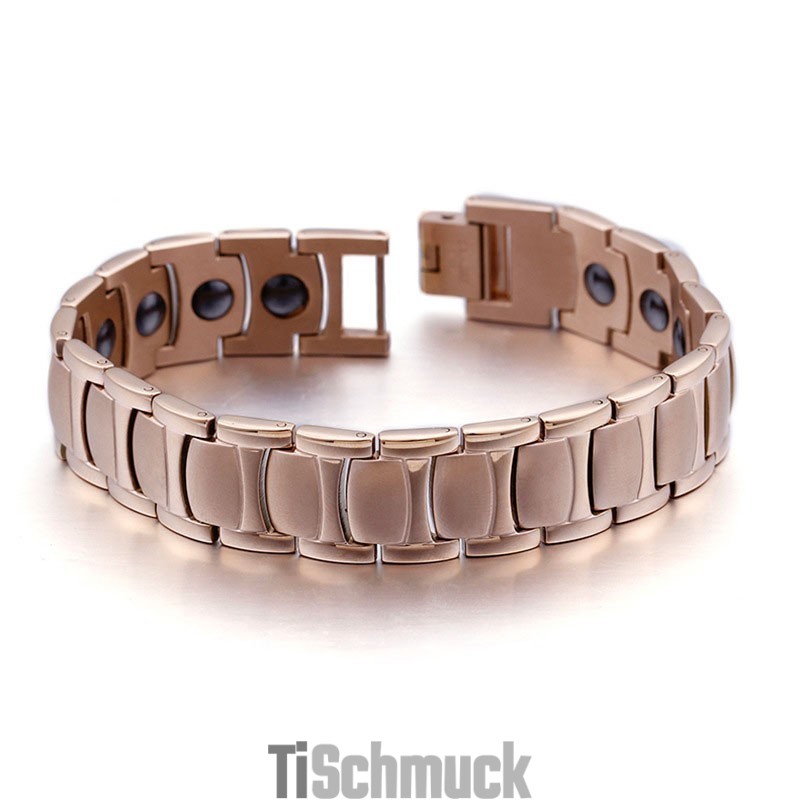 Modisches Galvanisiertes Magnet-Titanarmband Für Männer
