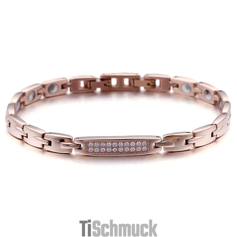 Mode Germanium Stein Mit Diamanten Paar Titan Armband Mode Germanium Stein Mit Diamanten Paar Titan Armband