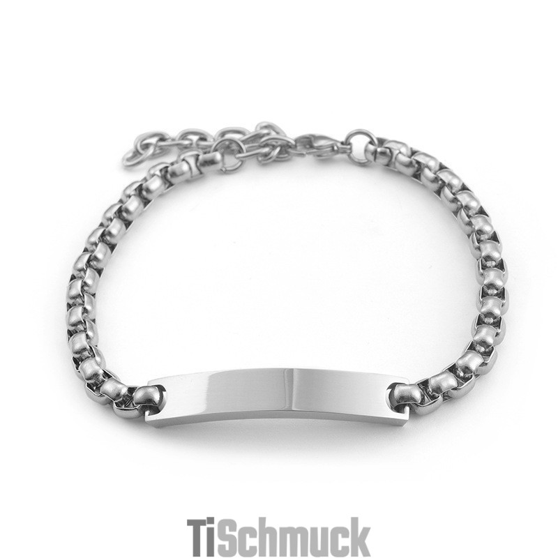 Schickes, Gebogenes, Quadratisches Paar-Titanarmband