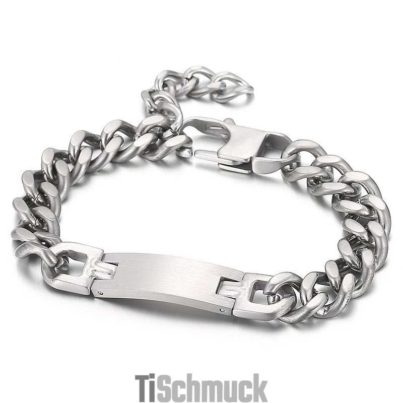 Mode Geschwungene Marke Mit Schwanz Kette Titan Armband Für Männer