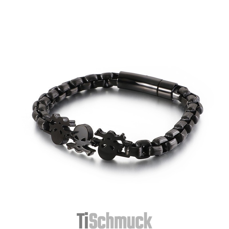 Fashion Street Style Hip-Hop Totenkopf Herren Titan Armband
