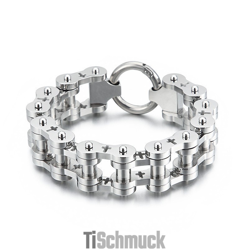 Rock Hip-Hop Hollow Cross Titan Herren Fahrradarmband Rock Hip-Hop Hollow Cross Titan Herren Fahrradarmband