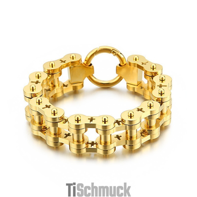 Rock Hip-Hop Hollow Cross Titan Herren Fahrradarmband Rock Hip-Hop Hollow Cross Titan Herren Fahrradarmband