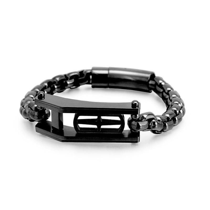 Rock Hip-Hop Kreuz Hohl Quadrat Herren Titan Armband