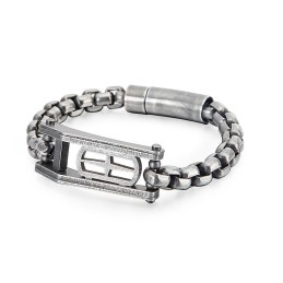 Kreuz Hohl Quadrat Herren Titan Armband