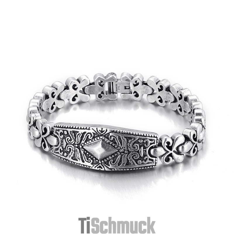 Fashion Flower Bay Marke Diamantförmiges Titanarmband Für Männer Fashion Flower Bay Marke Diamantförmiges Titanarmband Für Männer