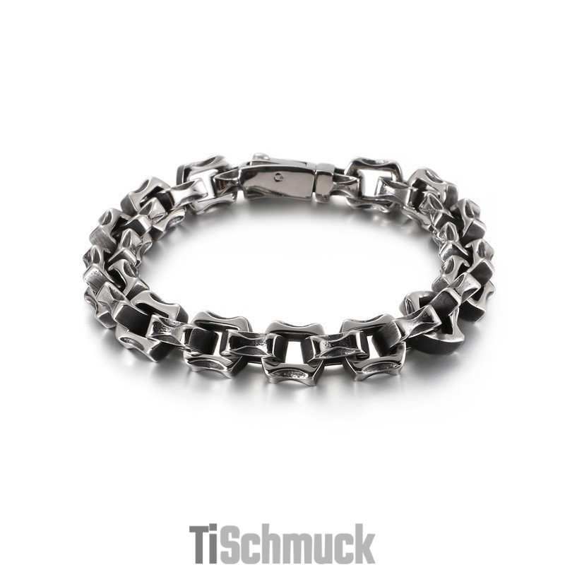 Unregelmäßiges Quadratisches Titanarmband Für Männer Unregelmäßiges Quadratisches Titanarmband Für Männer
