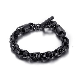 Cooles Modisches Herrenarmband Aus Titan Mit Totenkopf-Schnalle