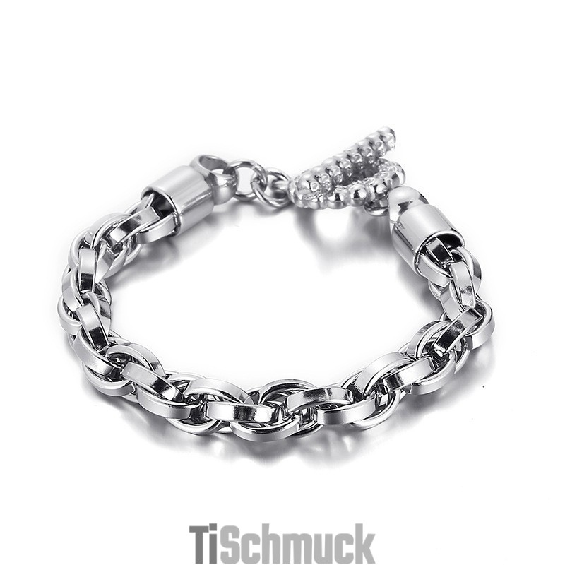 Cooles Modisches Titanarmband Mit Totenkopfverschluss Für Männer Cooles Modisches Titanarmband Mit Totenkopfverschluss Für Männer