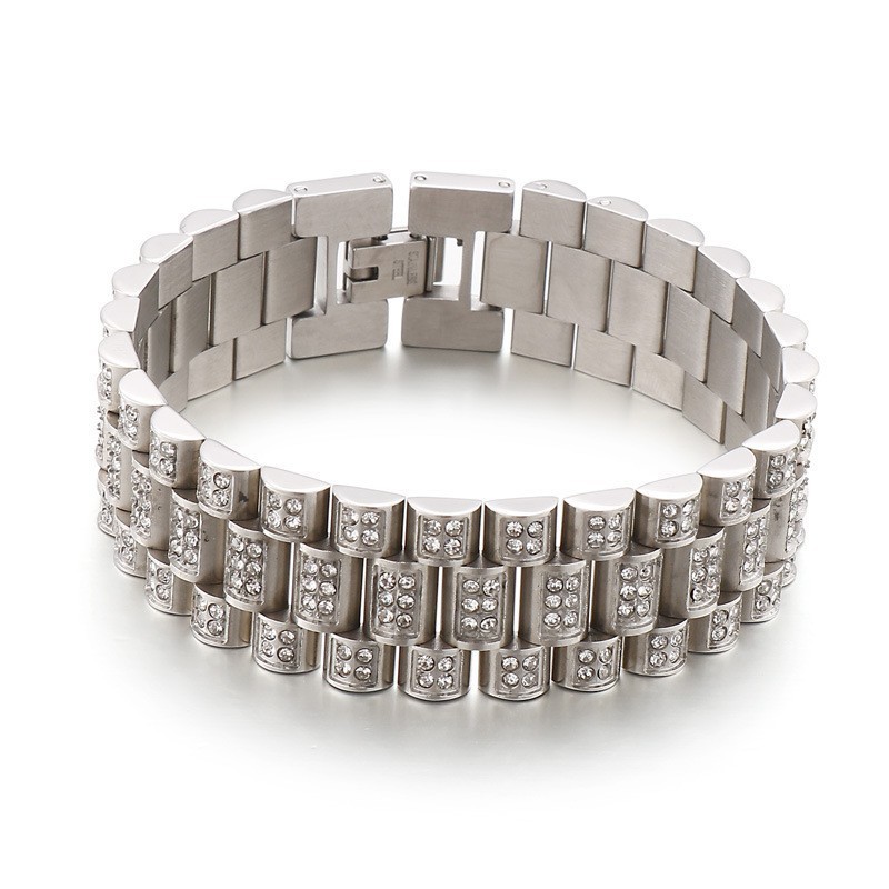 American Hiphop Tank Diamond Herren Hip Hop Titan Armband