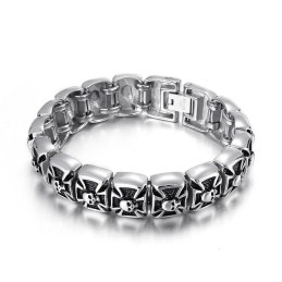 Ghost Cross Skull Herren Titan Armband