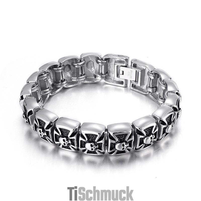 Ghost Cross Skull Herren Titan Armband Ghost Cross Skull Herren Titan Armband